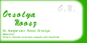 orsolya moosz business card